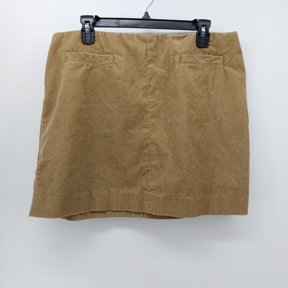 Y2K Old Navy Brown Mini Micro Skirt Corduroy Women's 14